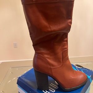 Chestnut Brown Calf Boots